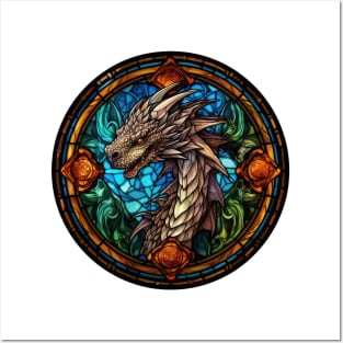 Stained Glass Dragon #2 Posters and Art